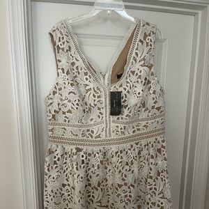 White lace dress